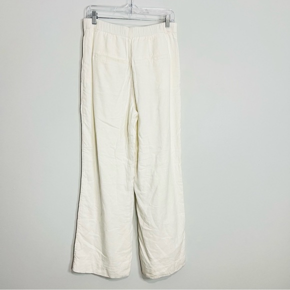 Abercrombie & Fitch Sloane White Wide-Leg Women's Pants size medium - Picture 5 of 7